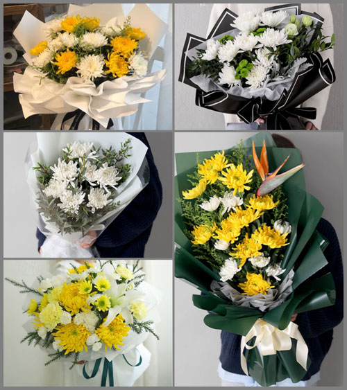 贵州贵阳花溪区黄河社区服务中心白事花束代送